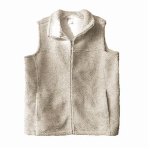 Black and White Sherpa Vest